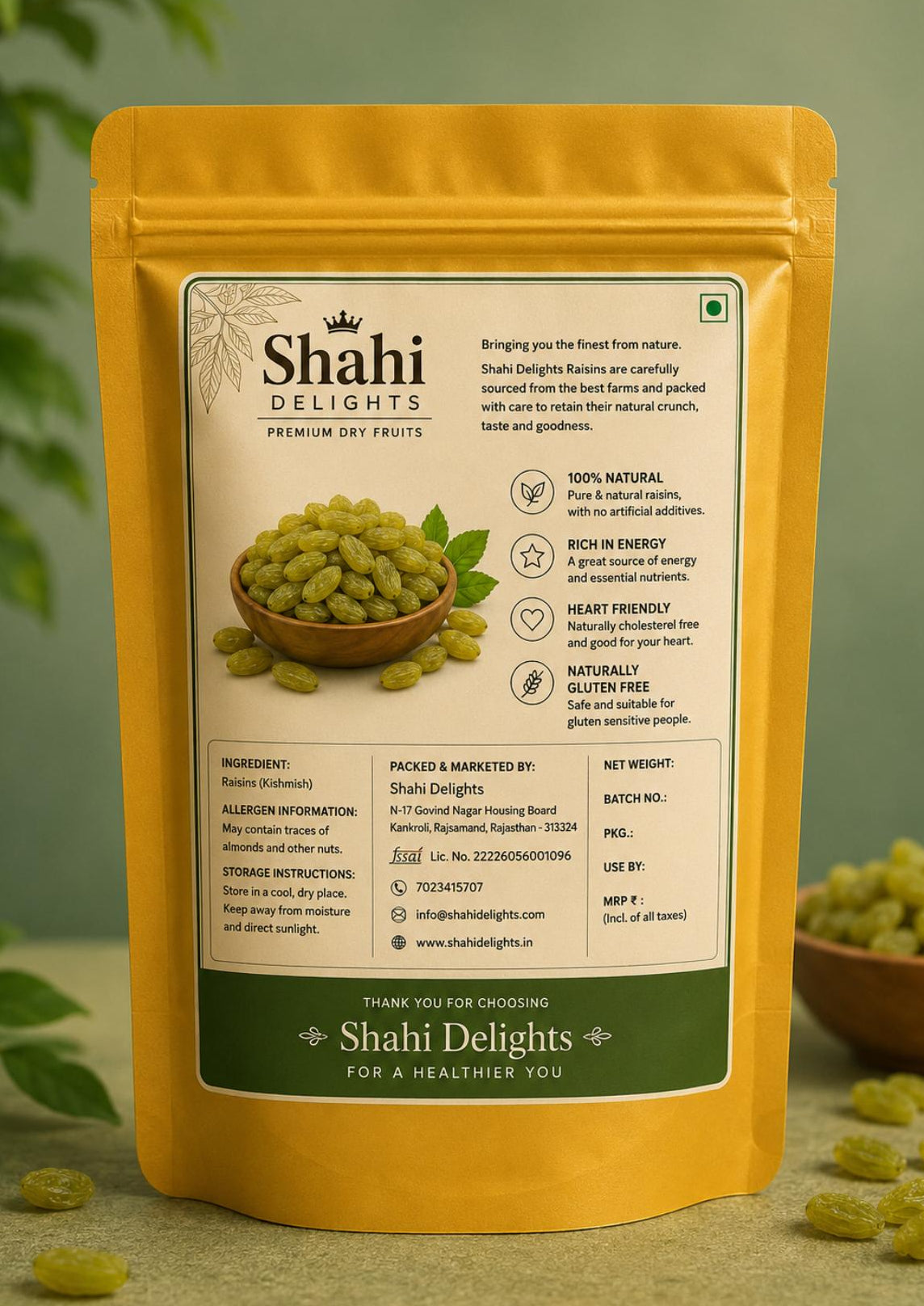 Premium Afghan Green Raisins